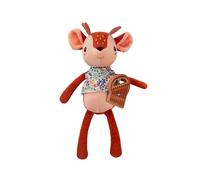 LILLIPUTIENS - Peluche Musical - Stella el Cervatillo - Juguete sonoro para calmar y Despertar al bebé Desde el Nacimiento - con melodía Dulce y Flauta de Pan - Regalo para el Nacimiento 83391