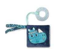 Lilliputiens - Primer Libro de Tela para bebés Marius el Rinoceronte - Libro de Despertar Interactivo con Anillo de dentición y Texturas Divertidas - Estimula la motricidad Desde los 6 Meses - 83373