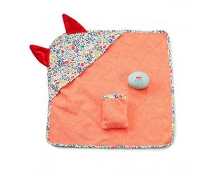 LILLIPUTIENS - Set de baño para muñecas - Accesorios de baño con Guante, jabón y Toalla floreada - Ideal para muñecas de 36 cm - Regalo para niños - Muñeca no incluida - Desde 2 años - 83413