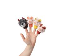 Lilliputiens- Set de Marionetas de Dedo, Multicolor (JURATOYS 83408)