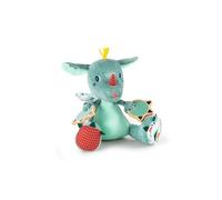 Lilliputiens - Sonajero de Actividades Joe el Dragón - Peluche Interactivo para bebés con Espejo, sonajero y Papel crepitante - Estimula la motricidad - Juguete Educativo Desde 9 Meses - 83400