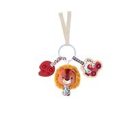 LILLIPUTIENS - Sonajero de Actividades para Bebé Jack el León - con mordedor de Silicona, Espejo y sonajero - Forma de Llavero - 25 x 20 cm - A Partir de 3 Meses