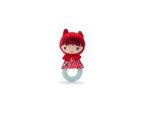 Lilliputiens - Sonajero de dentición Caperucita Roja - Juguete sensorial para niños con Anillo de dentición, Sonido de Papel y Campanilla - Alivia los Dolores de la dentición - Desde 3 Meses - 83485