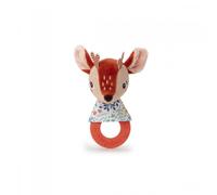 Lilliputiens - Sonajero de dentición Stella el Cervatillo - Juguete sensorial para bebés con Anillo de dentición y Campanilla - Alivia los Dolores de la dentición - Desde 3 Meses - 83483