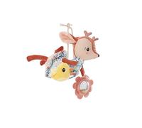 LILLIPUTIENS, Stella Acti-Nomade Juguete de Actividades, Desde 3 Meses | Cervatilla para Colgar con Sonajero, Espejo de Cuentas y Papel Crujiente; Incluye 1 Peluche para Viajar
