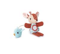 LILLIPUTIENS, Stella Marioneta Multiactividad con Espejo, Desde 6 Meses | Marioneta Cervatilla con Pájaro Colgante, Cascabel en la Cabeza y Espejo en la Barriga para Explorar