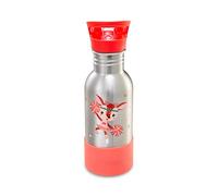 Lilliputiens, Wonder Stella, Botella Infantil con pajita, Desde 2 años | Apertura Fácil, Pajita Extraíble, Base Antigolpes de Silicona, Tapón Incluido, Acero Inoxidable, Plástico y Silicona
