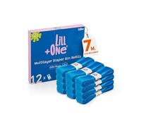 LillOne 12 Recambios de Papeleras Extra Largos de 7 Capas para el Papeleras de Pañales - Compatibles con Angelcare Tommee Tippee Twist & Click Simplee Tec LitterLocker