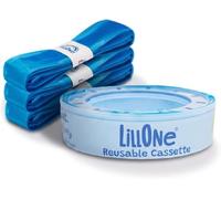 LillOne 3 Recambios y Bolsas Reutilizables para Papelera de Pañales compatible con Angelcare Classic, Litter Locker, Playtex Genie, Munchkin - Kit de Bolsas para contenedor de Pañales
