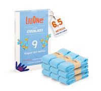 LillOne EVERLAST 9 Recargas Papelera de Pañales UNIVERSALES - EXTRA LARGAS (6,5 m) ESPESOR MAYORADO Anti Olor y Fugas - Bolsas para Cubos Compatibles con Angelcare, Tommee Tippee, LitterLocker