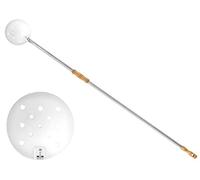 Lilly Codroipo 866 Pala para cocinar perforada con carril, acero, 20 cm, inoxidable