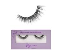Lilly Lashes Sheer Band False Eyelashes w/Invisible Band Lashes False Lashes Natural Look Wispy Lashes Style Clear Band Lashes Reusable