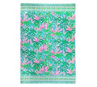 Lilly Pulitzer Toalla de Playa o Piscina de Gran tamaño, Grande, 101.6 x 177.8 cm, con Estampado de Palmera Rosa/Verde, Toalla de Tela de Rizo para Mujer, Vistas a la Suite