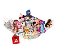 Lilly's Love Hamaca de peluche, almacenamiento de juguetes para animales de peluche suaves, color blanco