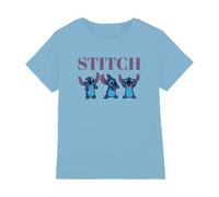 Lilo and Stitch Camiseta Unisex para niños Stitch Poses, Azul Claro, 3-4 años