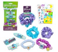 Lilo and Stitch - Juego de accesorios para el cabello, paquete con coleteros de puntada, pasadores, lazos para el cabello, adhesivos y más | Accesorios Disney para niñas y niños