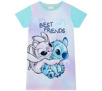 Lilo et Stitch - Camisa de Noche para niña - Violeta Corta - 13-14 Años: 164cm