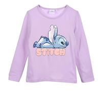 Lilo et Stitch, camiseta de manga larga, niña, morado, 6 años