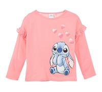 Lilo et Stitch, camiseta de manga larga, niña, rosa, 3 años