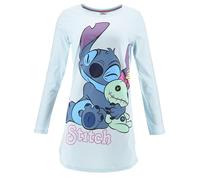 Lilo et Stitch, Pijama Camisón de Noche, Mujer, azul, XL