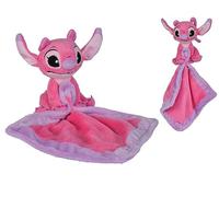 Peluche Lilo & Stitch Angel de 12 cm con su Cuadrado Doudou (20 cm Cuadrado) de Peluche Suave Original de Peluche para niña y niño, Regalo para cumpleaños (ángel 12 cm)