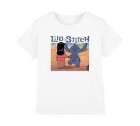 Lilo & Stitch Disney Into The Sunset Camiseta Infantil, Blanco, 7-8 A