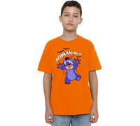 Lilo & Stitch Evil Laugh Unisex Kids T Shirt Camiseta, Naranja, 12-13 años para Niños