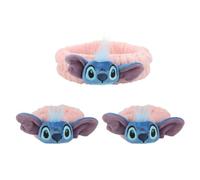 Lilo & Stitch - Juego de 3 muñequeras y cabeza de spa de felpa