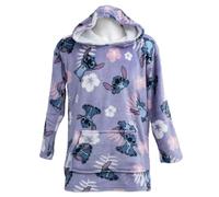 Lilo & Stitch Manta con Capucha Flores para Niños/Niñas (TA12686)