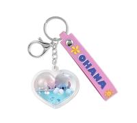 Lilo & Stitch Ohana Sin clasificar Llavero Colgante Plateado Metal