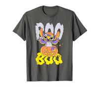 Lilo & Stitch Stitch Halloween Boo Pumpkin Camiseta, Hombre, Asfalto, S