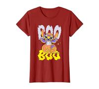 Lilo & Stitch Stitch Halloween Boo Pumpkin Camiseta, Mujer, Arándano, S