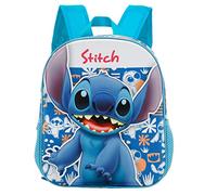 Lilo y Stitch Dancing-Mochila 3D Pequeña, Azul, 26 x 31 cm, Capacidad 8.5 L