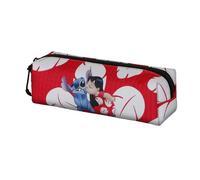 Lilo y Stitch Kiss-Estuche Portatodo Cuadrado Fan 2.2, Rojo, 22 x 9 cm