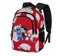 Lilo y Stitch Kiss-Mochila Running Plus, Rojo, 34 x 46 cm, Capacidad 32 L