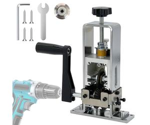 LILOOVKE Pelacables 1-25mm Herramienta Máquina para Manivela o Taladro Pelacables Manual Se puede fijar o quitar para Reciclaje de Chatarra de Cobre（plateado）