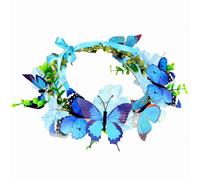 Lily and Rose - Diadema con diseño de flores, Azul marino, 1
