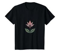 Lily Blooms: Bloom Where You'Re Planted - Cita inspiradora Camiseta, Niños, Negro, 12 años
