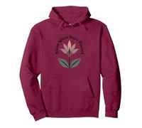 Lily Blooms: Bloom Where You'Re Planted - Cita inspiradora Sudadera con Capucha, Unisex para Adultos, Granate, S