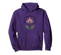Lily Blooms: Bloom Where You'Re Planted - Cita inspiradora Sudadera con Capucha, Unisex para Adultos, Morado, S