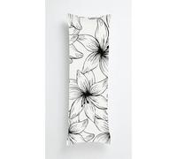 Lily Body Pillow Case Cover 70x90cm, Long Backrest Cushion Pillow Protector with Zipper, Decorative Bedding Pillowcase, Soft Body Pillow Cover for Couch Bedroom Black Line