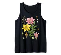 Lily Botanical Flowers Jardinería Floral Jardinero Cottagecore Camiseta sin Mangas