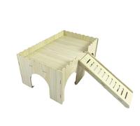 Lily Brown Casa de hámster Escalera de Escalada Rampa Desmontable Escondite Para Pequeñas Mascotas Para Hamsters Sirios Fácil de Montar Decoración de Hábitat