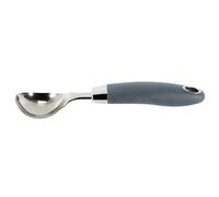 Lily cook - KP0061 Cuchara para Helado en INOX Ergonómica - Diseñada para Servir Bolas de Helado - Melón o Postres - Fácil de Limpiar - 215 cm - Negro Plata