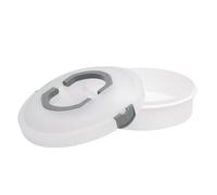 Lily cook - KP0078 Caja para Tartas Transportable con Campana - para Tartas y Pasteles hasta Ø28 cm - Diseño Elegante - Fácil de Usar - Color Blanco y Verde