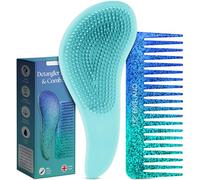 Lily England Cepillo de Pelo Desenredante Para Cabello Mojado, Seco, Fino, Grueso, Rizado - Mejor Cepillo Para Todo Tipo de Cabello - Regalo Para Mujeres y Niños ¡No Más Enredos