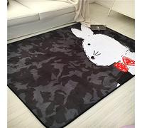 Lily&her friends - Alfombrilla divertida para niños con diseño de familia y madres, juego de juguetes para niños, alfombra de suelo para bebés, antideslizante, duradera y lavable, Mr. rabbit