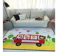 Lily&her friends - Alfombrilla divertida para niños con diseño de familia y madres, juego de juguetes para niños, alfombra de suelo para bebés, antideslizante, duradera y lavable, Big car