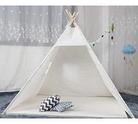 Lily&her friends-Tienda de campaña para niños,casa de juegos para niños,tienda de campaña pequeña para colchón,indio,Wigwam,casa de muñecas,casa de juegos para niños,sala de seguridad interior(blanco)
