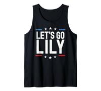 Lily Nombre Personalizado Niña Lindo Cumpleaños Mujeres Estrellas USA Camiseta sin Mangas
